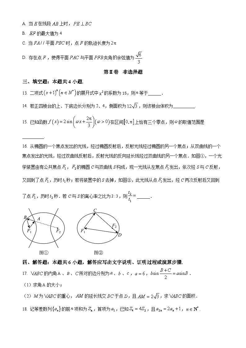 2024汕头高三上学期期末考试数学含解析03