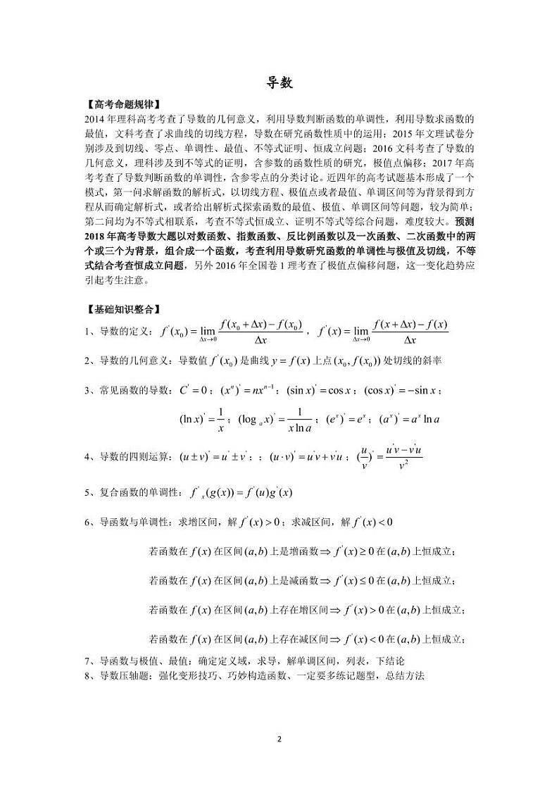 1_导数综合讲义第2页