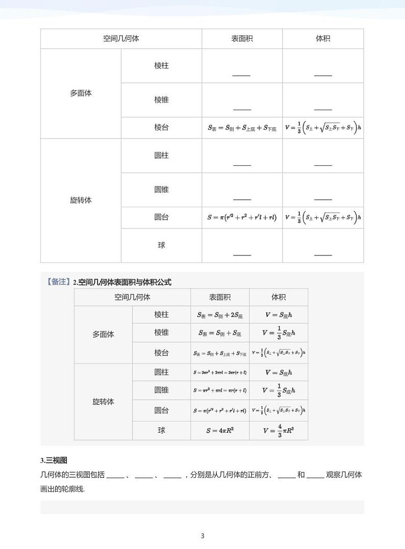 学而思高三寒假数学【题集及讲义】03