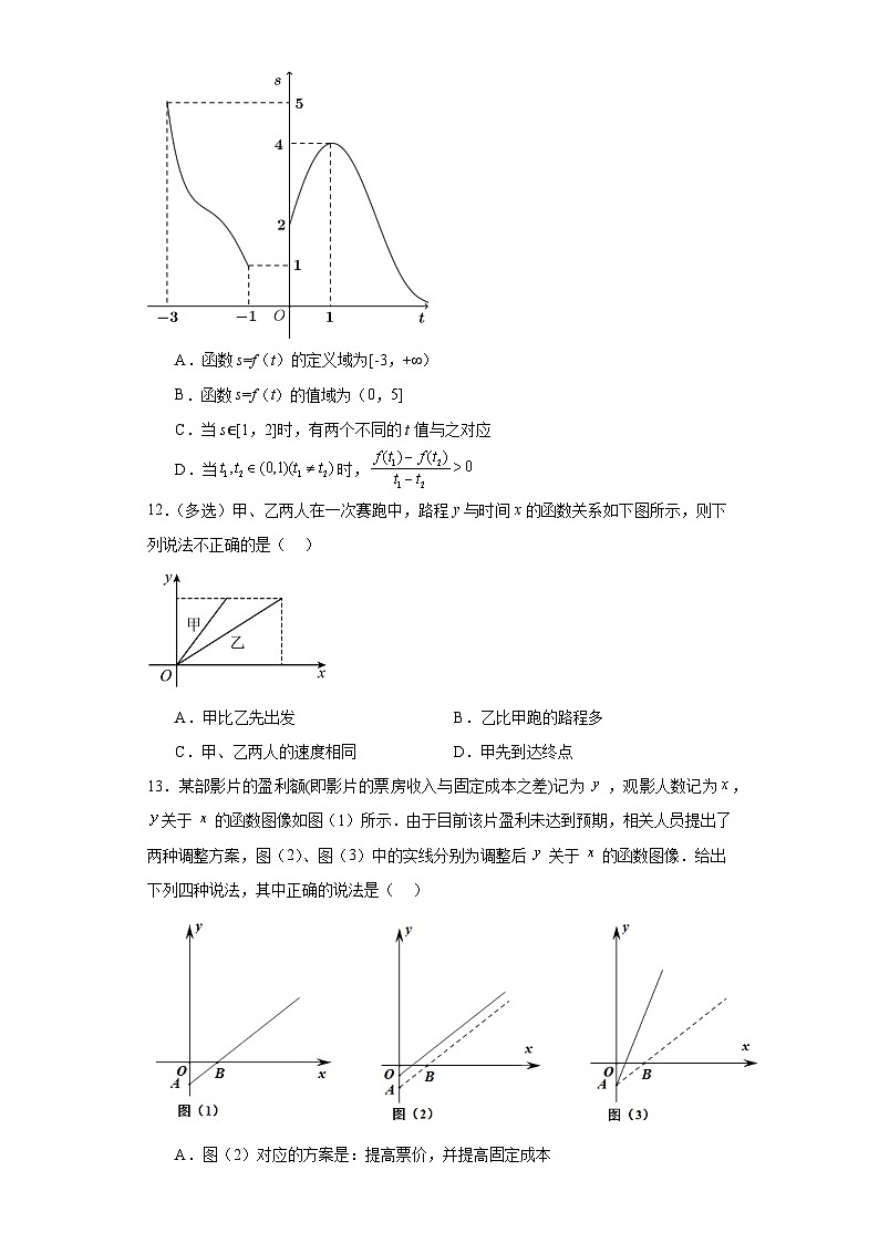3.4函数的应用（一）同步练习 高中数学人教A版（2019）必修第一册03