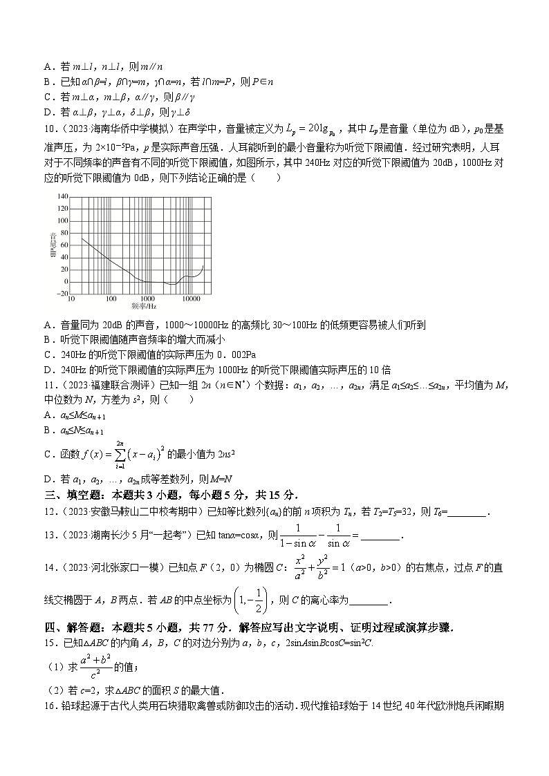 广东省佛山市高明区第一中学2023-2024学年高三1月调研考试数学试题02