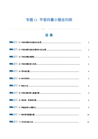 2024年高考数学二轮复习（全国通用） 专题11 平面向量小题全归类（练习）（原卷版+解析）