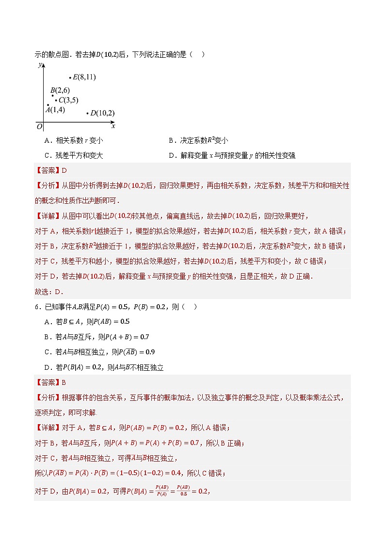 黄金卷02-【赢在高考·黄金8卷】备战2024年高考数学模拟卷（新高考七省专用）（解析版）第3页