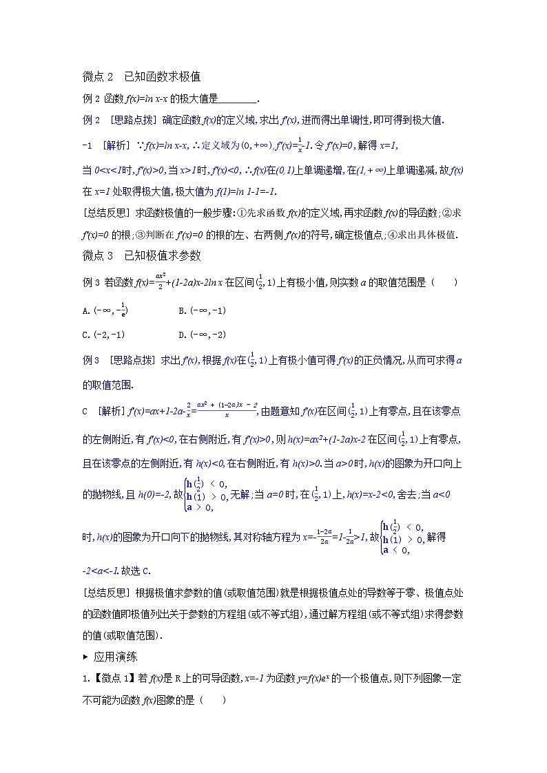 第17讲　导数与函数的极值、最值-2024年高考一轮复习知识清单与题型专练03