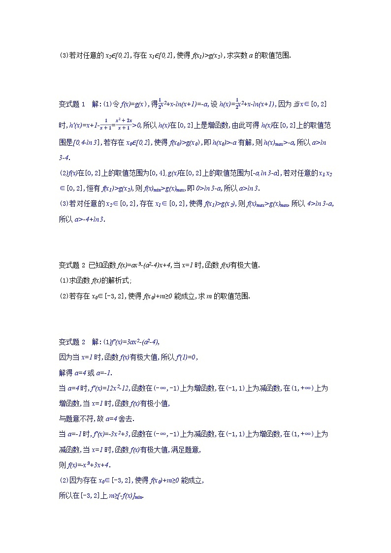 第18讲　导数与不等式（II）——利用导数研究恒成立问题--2024年高考一轮复习知识清单与题型专练03