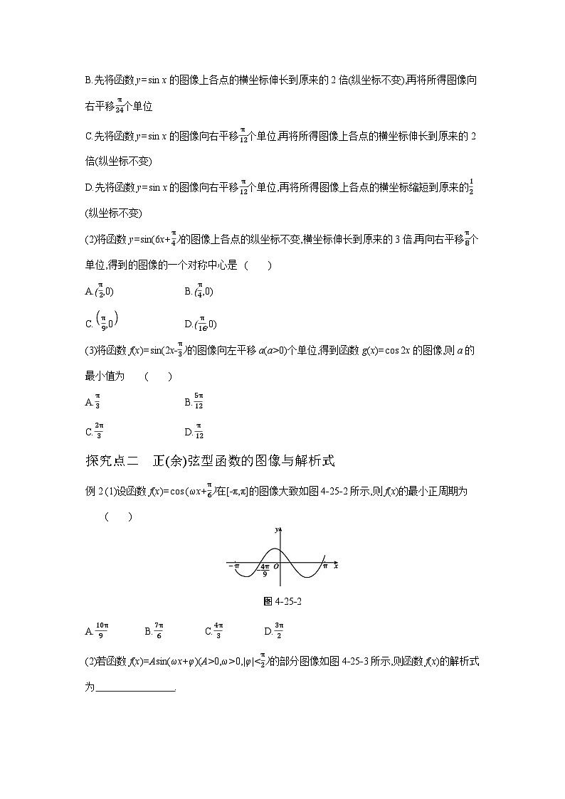 第25讲　正(余)弦型函数的图像、性质及三角函数模型的简单应用--2024年高考一轮复习知识清单与题型专练03