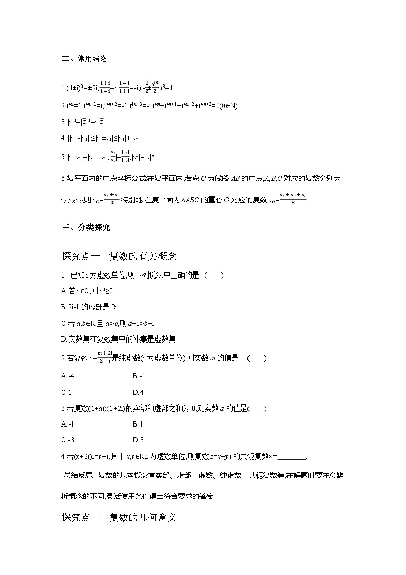 第36讲  复数讲义--2024年高考一轮复习知识清单与题型专练02