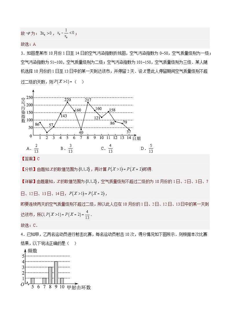 高一数学开学摸底考02（全国甲卷、乙卷专用）（解析版）第2页