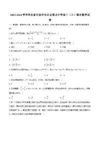 2023-2024学年河北省石家庄市正定重点中学高二（上）期末数学试卷（含解析）