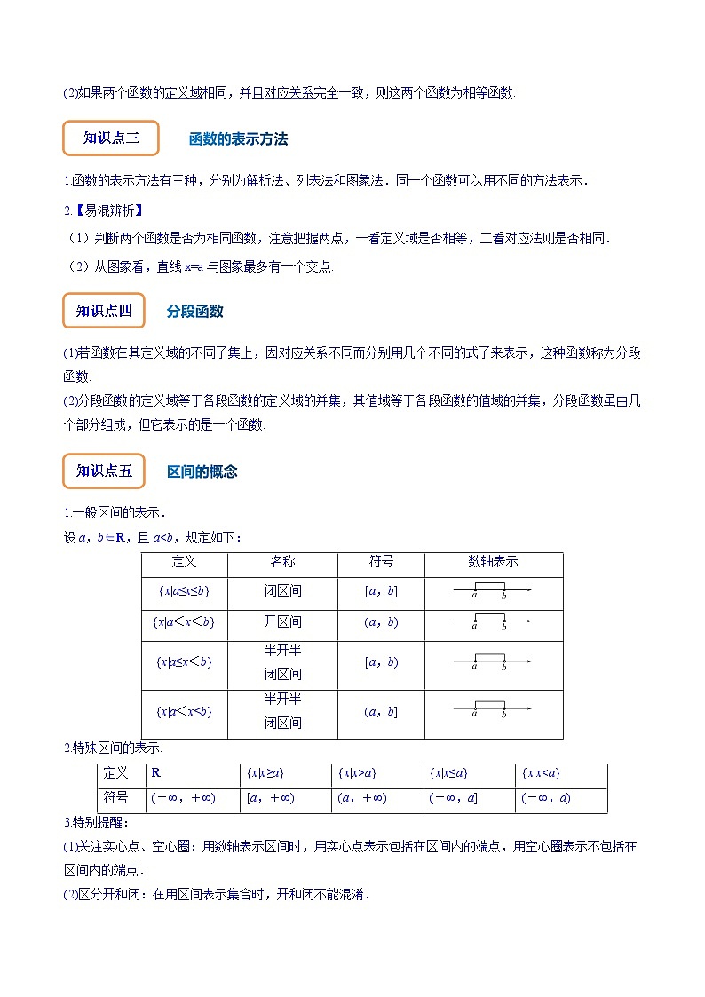 2024年高考数学第一轮复习核心考点专题特训 专题3.1 函数的概念及其表示【原卷版+解析】02