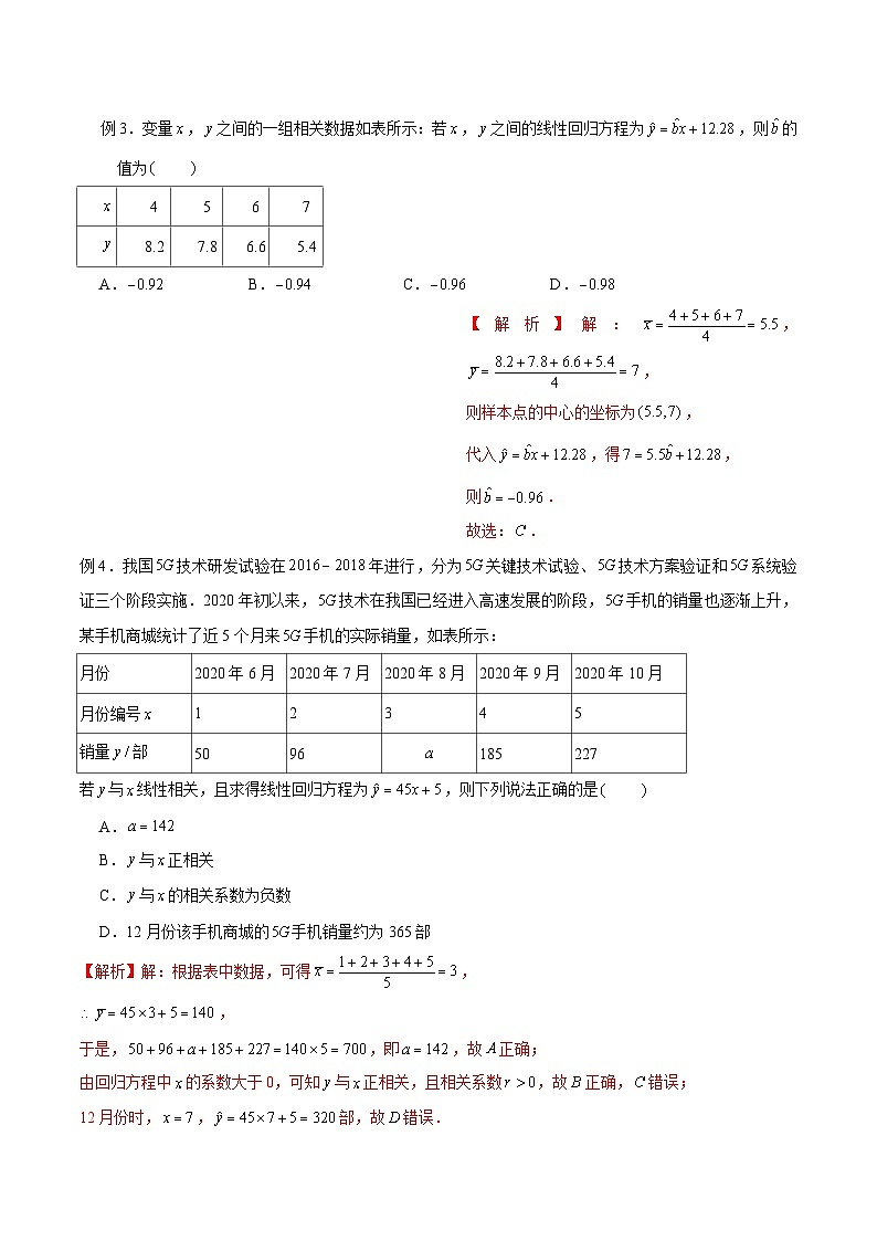 高三数学高考高分突破之概率统计专题01 线性回归方程（解析版）57第2页