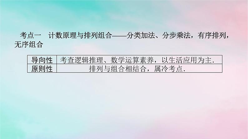 统考版2024高考数学二轮专题复习第二篇必备知识为基第4讲计数原理二项式定理课件理04