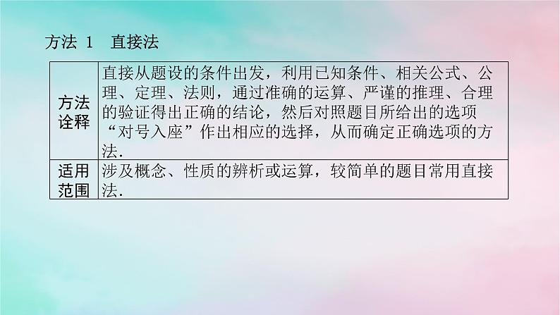 统考版2024高考数学二轮专题复习第四篇满分专项突破第2讲六大常用方法增分有招课件文03