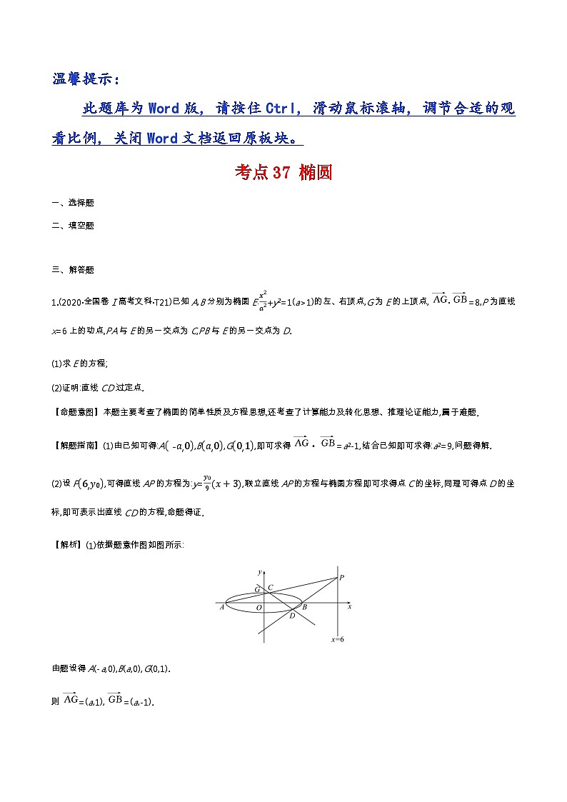 考点37 椭圆第1页