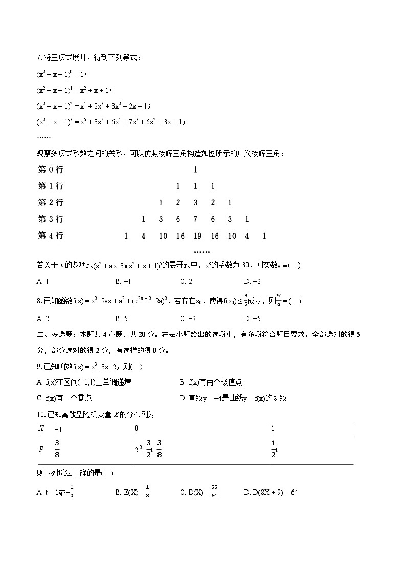2022-2023学年山东省济南市高二（下）期末数学试卷（含详细答案解析）第2页
