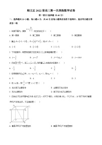 2023-2024学年北京市顺义区高三上学期期末数学试题