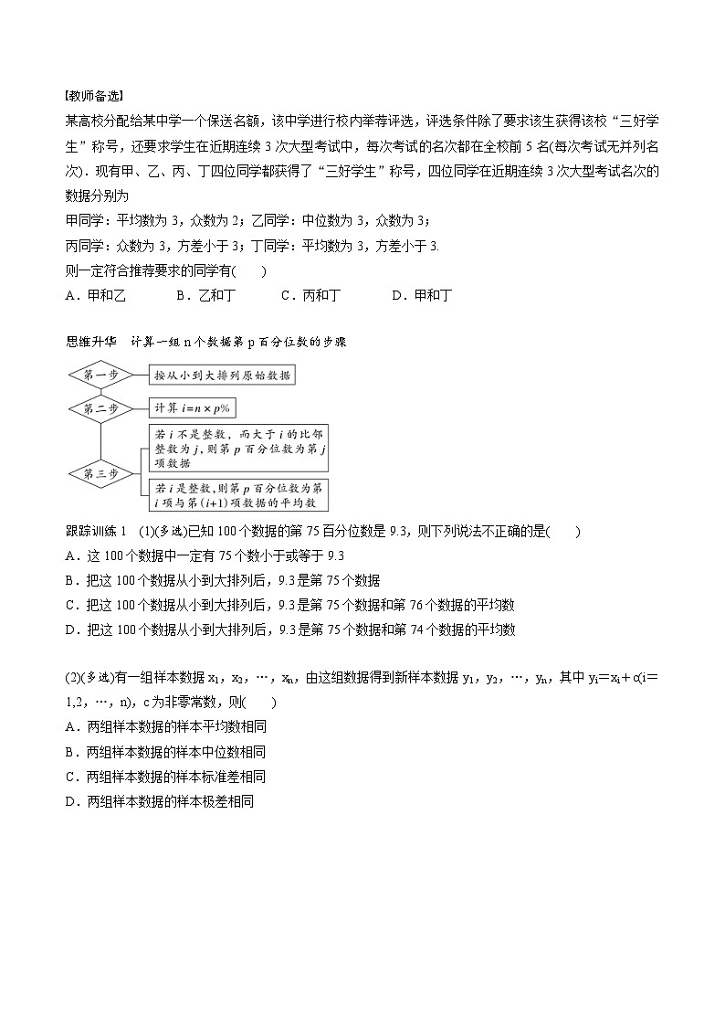 (新高考)高考数学一轮复习学案+巩固提升练习9.2《用样本估计总体》(2份打包，原卷版+教师版)03