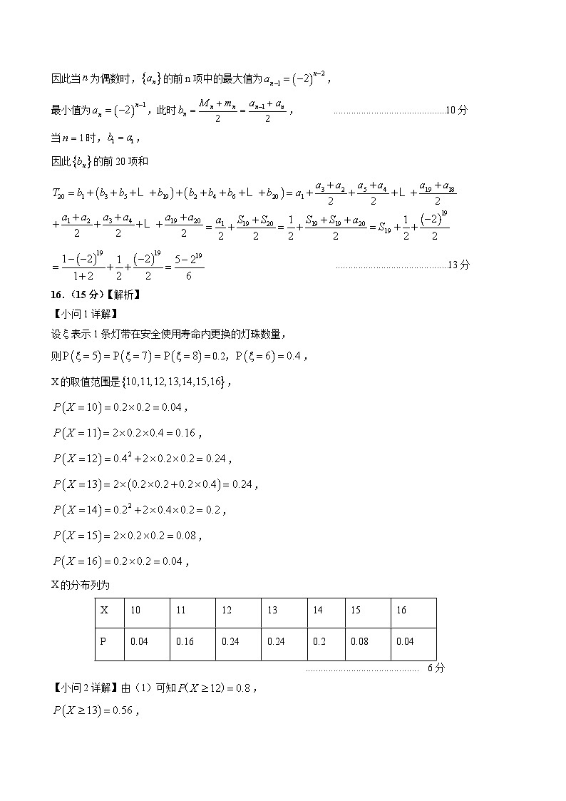 数学（新高考专用，2024新题型）012024年高考第二次模拟考试答案）第2页