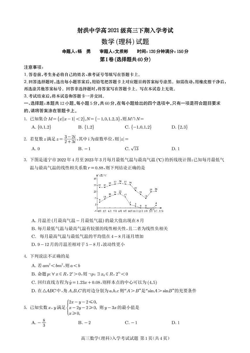数学（理科）第1页