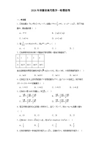 2024年安徽省高考数学一轮模拟卷