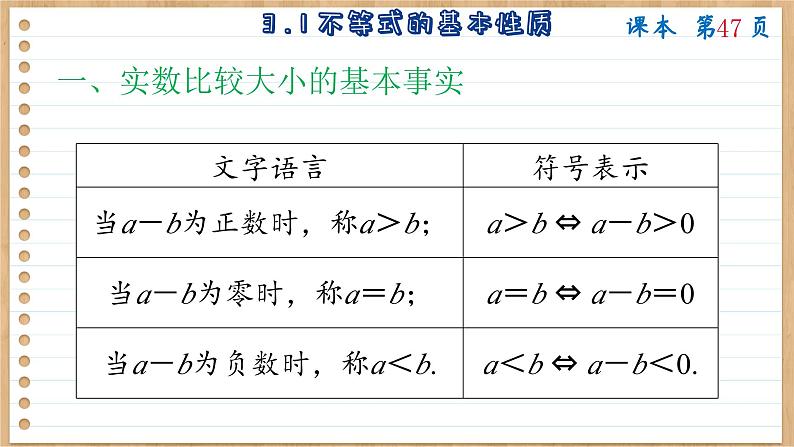 苏教版高中数学必修第一册 第3章 3.1  不等式的基本性质  PPT课件第4页
