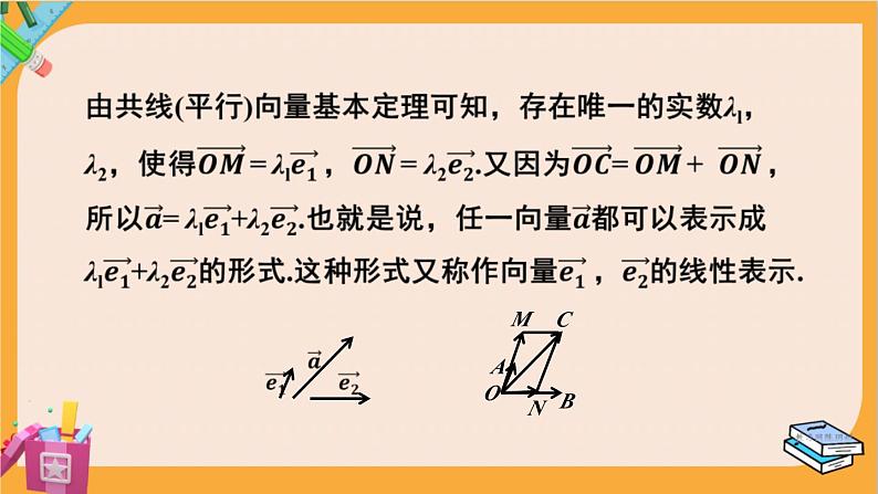 北师大版高中数学必修第二册 第2章 4.1 平面向量基本定理 PPT课件第7页