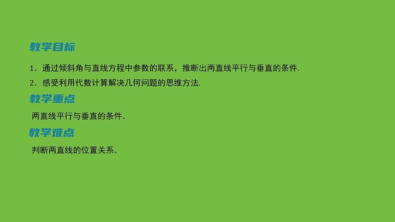 《1.1.4两条直线的平行与垂直》 优秀教学课件02