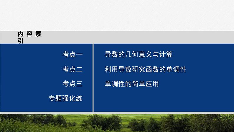 专题一　第3讲　导数的几何意义及函数的单调性--高三高考数学复习-PPT第3页