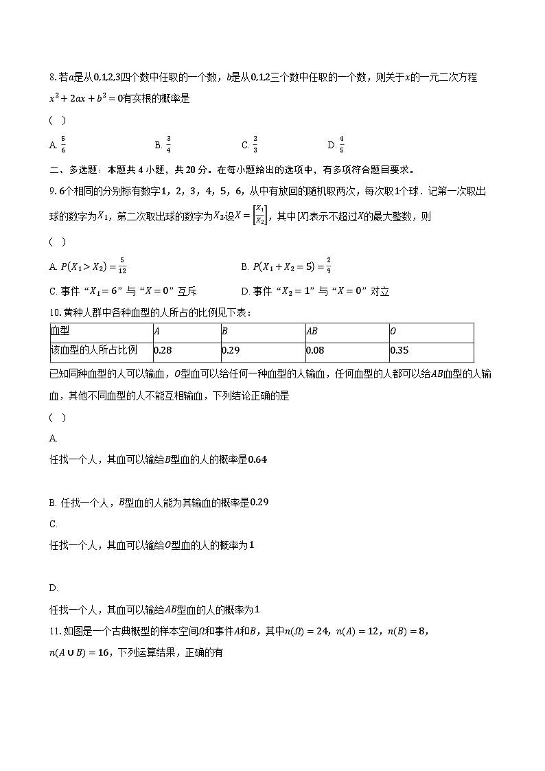 10.1随机事件与概率  高中数学人教A版（2019）必修第二册同步练习（含详细答案解析）02