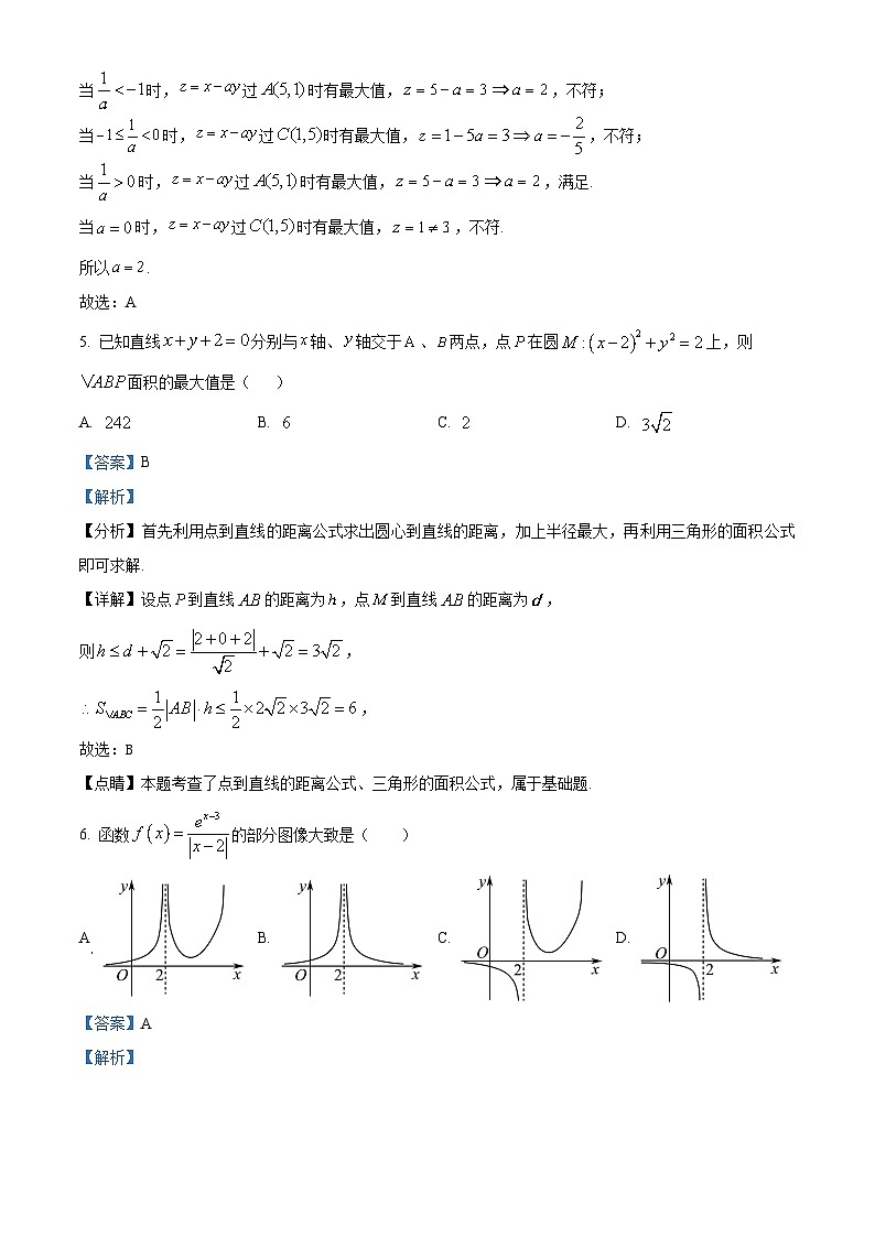四川省泸州市叙永第一中学2024届高三下学期开学考试数学（文）试题 Word版含解析第3页