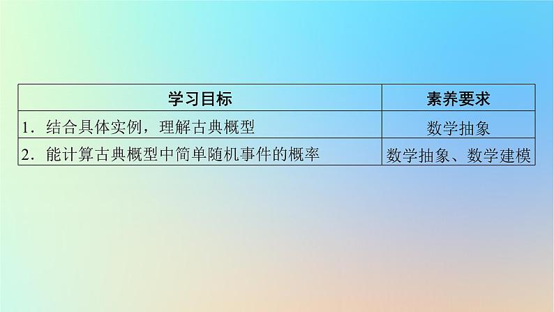 2024春高中数学第十章概率10.1随机事件与概率10.1.3古典概型课件（人教A版必修第二册）第2页