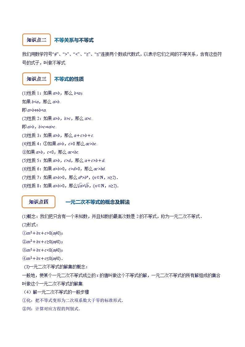 专题2.1 不等式的性质及常见不等式解法（讲+练）-备战高考数学大一轮复习核心考点精讲精练（新高考专用）02