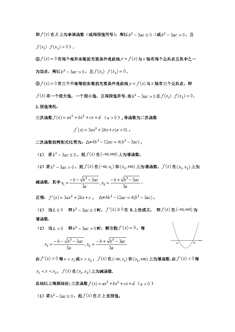 备考2024新高考新题型高三数学--三次函数及应用第2页