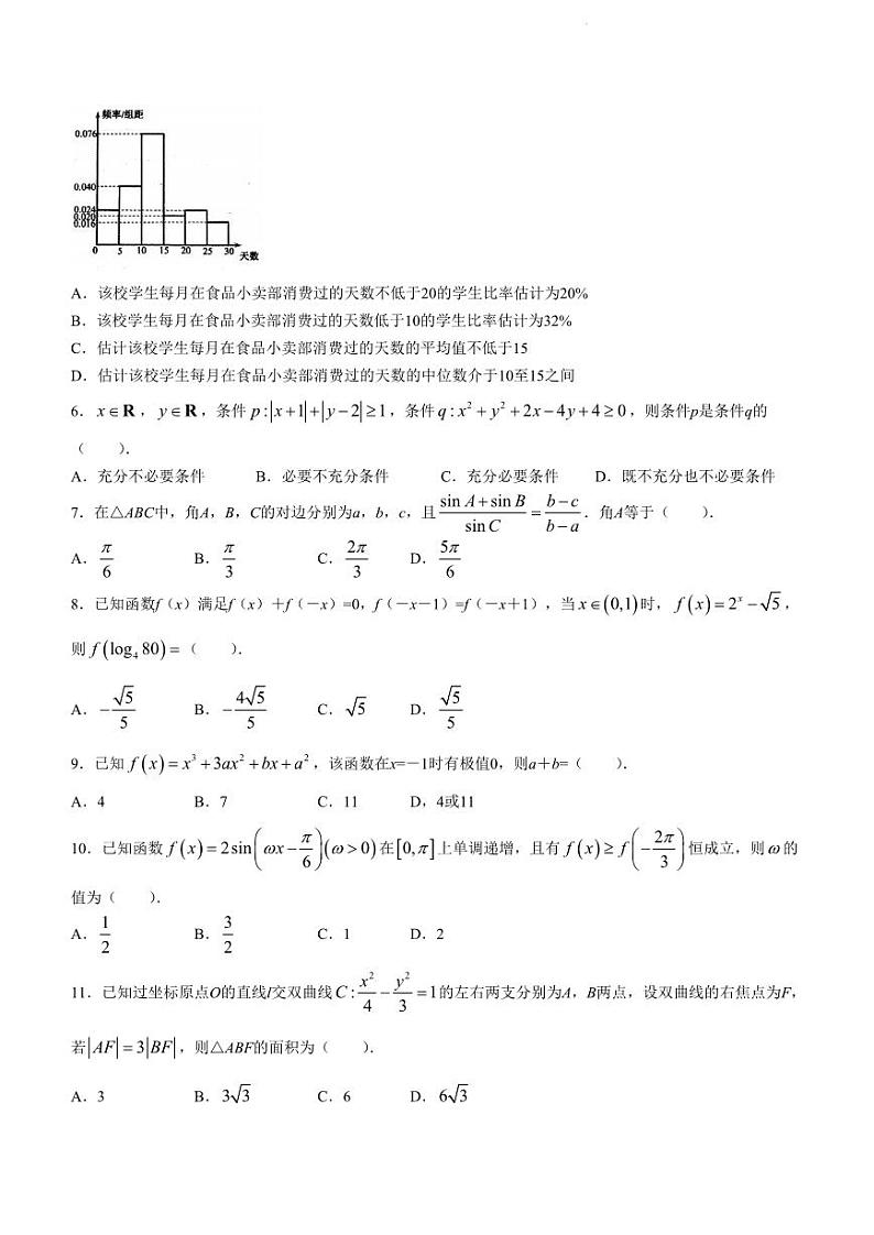 数学（文）试题第2页
