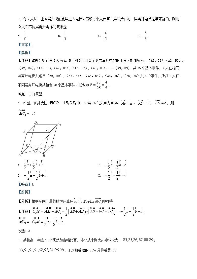 四川省成都市2023_2024学年高二数学上学期10月月考试题含解析第2页