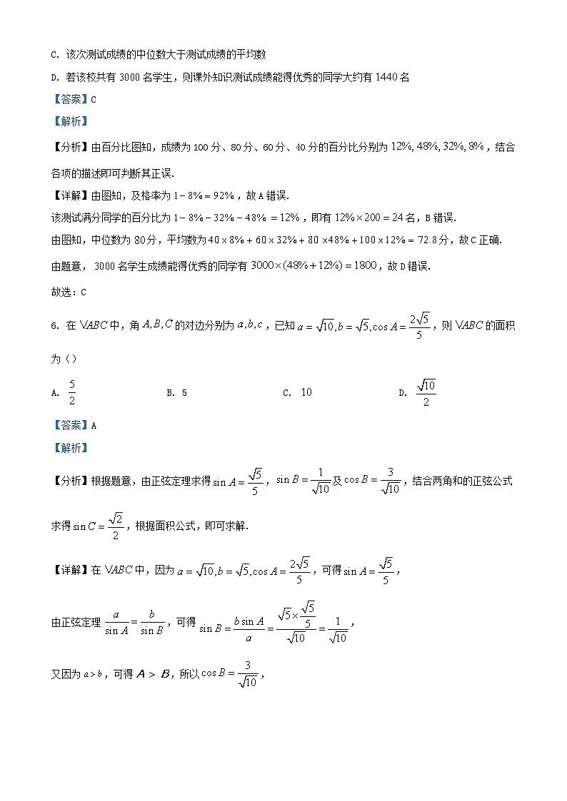 四川省绵阳市2023届高三数学仿真文试题含解析03