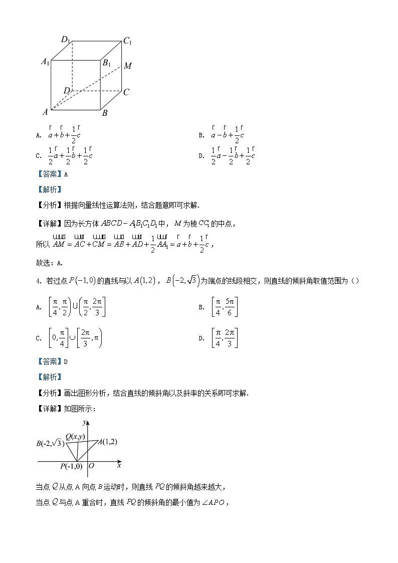 浙江省杭州市精诚联盟2023_2024学年高二数学上学期10月月考试题含解析第2页