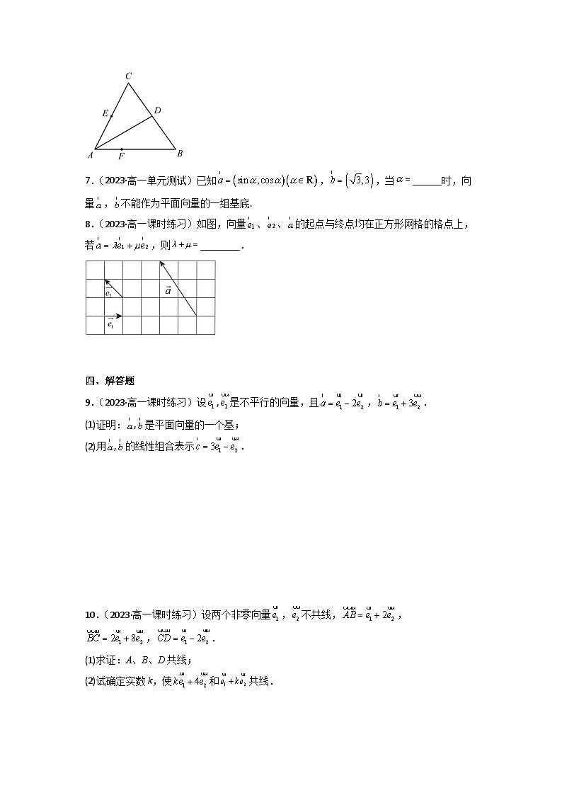 6.3.1平面向量基本定理分层作业(原卷版)02