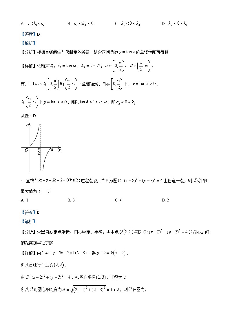 精品解析：福建省福州市八县（市、区）一中2023-2024学年高二上学期期末联考数学试题（解析版）第2页
