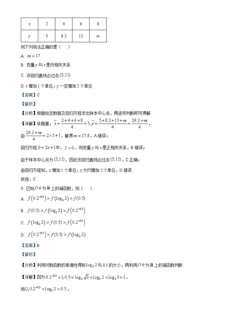 四川省绵阳市2024届高三二模数学（文）试题含解析第3页