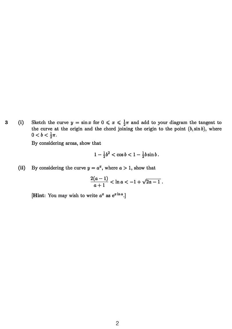 湖北省七市高三数学压轴题与剑桥大学招生考试对比第2页