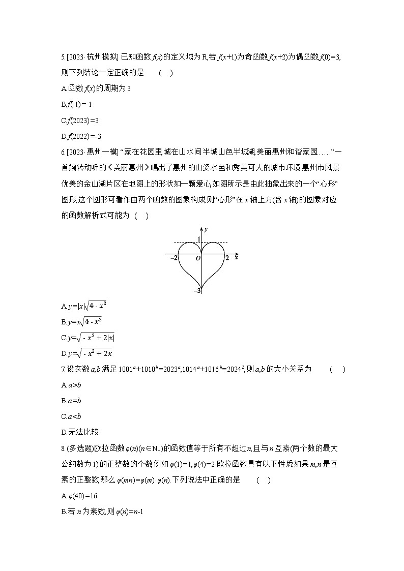 06 模块六　函数、导数与不等式 【正文】作业手册第2页
