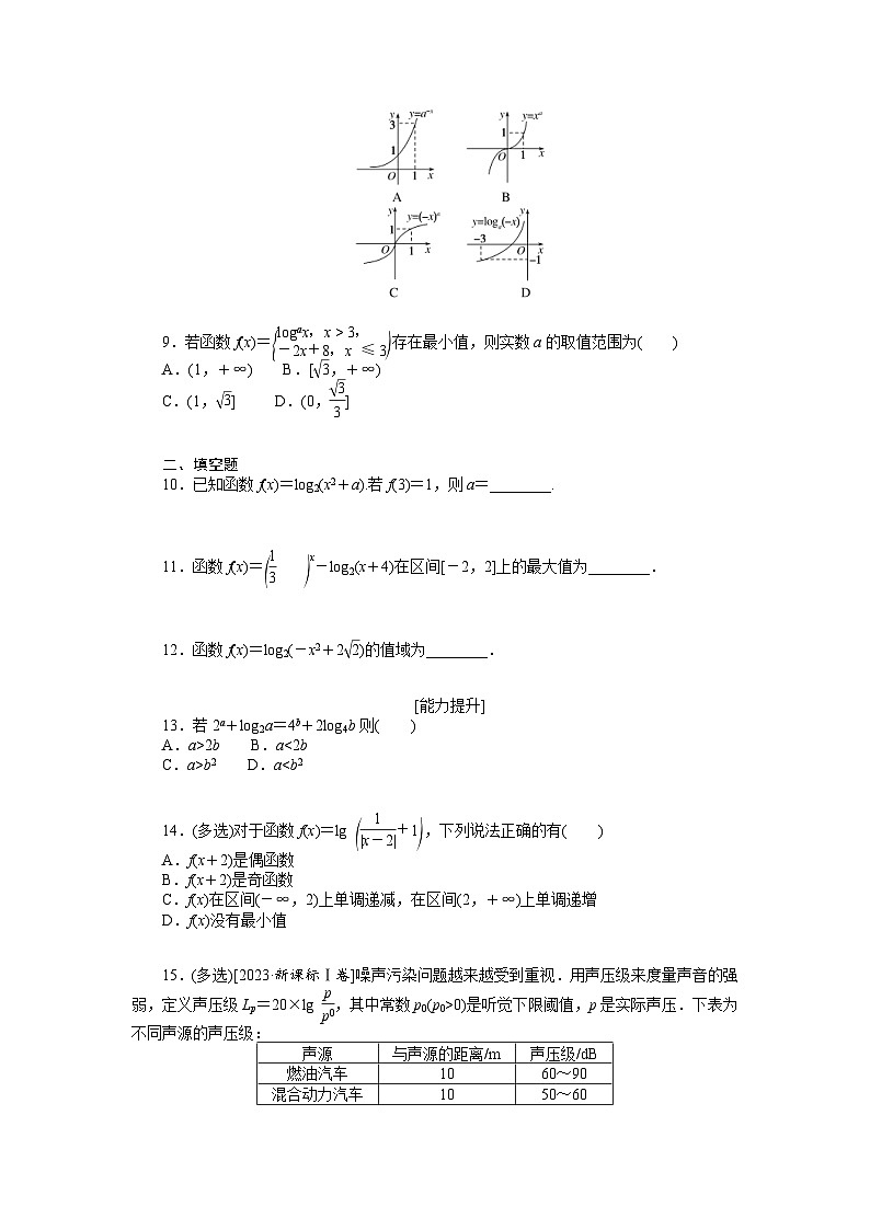 新高考数学一轮复习微专题专练11对数与对数函数（含详解）02