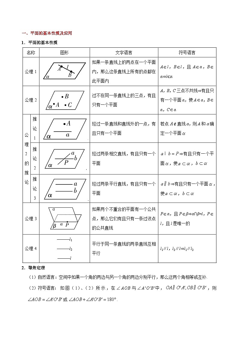 最新高考理数考点一遍过讲义 考点30 空间点、直线、平面之间的位置关系第2页