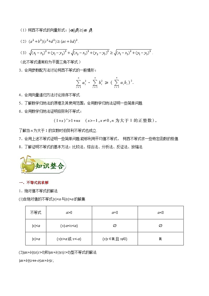 最新高考理数考点一遍过讲义 考点60 不等式选讲02