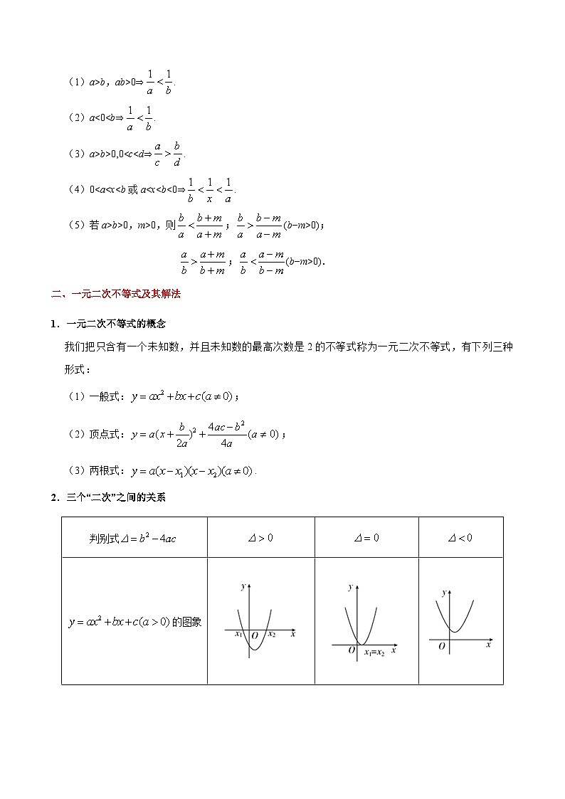 最高考文数考点一遍过（讲义） 考点24 不等关系与一元二次不等式第3页