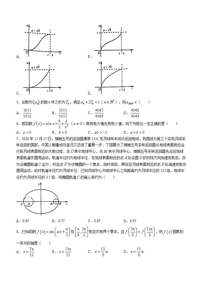 广东省佛山市禅城区2024届高三统一调研测试（二）数学试题第2页