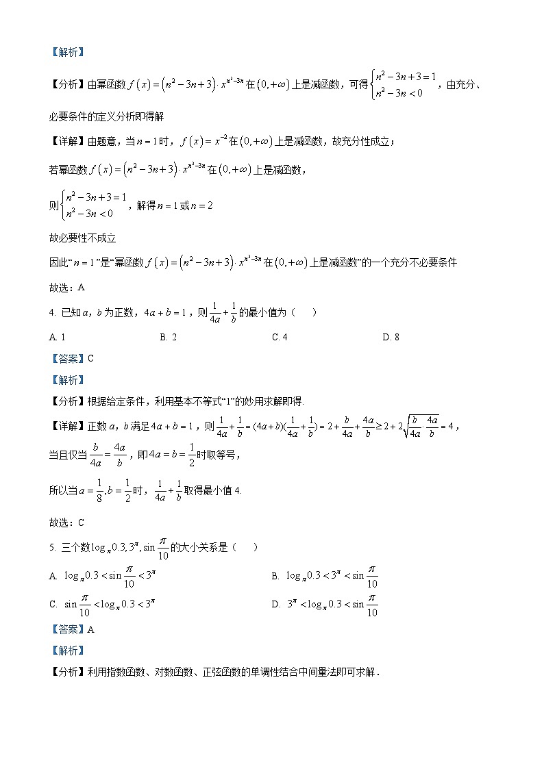 云南省丽江润泽高级中学2023-2024学年高一下学期开学考试数学试题（原卷版+解析版）02