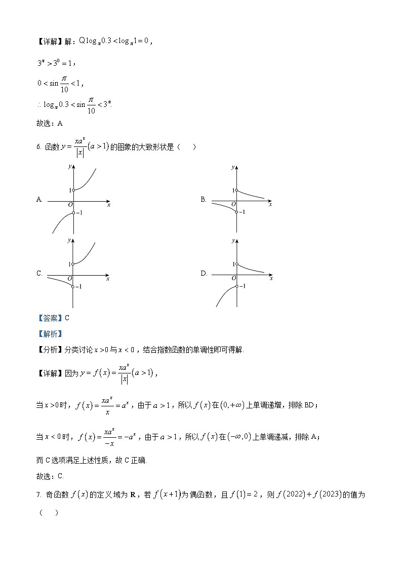 云南省丽江润泽高级中学2023-2024学年高一下学期开学考试数学试题（原卷版+解析版）03
