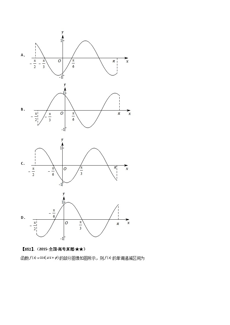 专题4.2 三角函数的图像与性质（原卷版）第3页